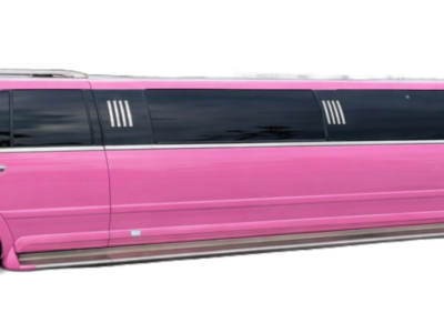 Limusina Navigator rosa de LimoluxBCN para eventos y celebraciones. Alquiler de limusinas en Barcelona.